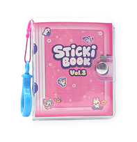 rinkinys - Sticki Rolls Apyrankių gamybos rinkinys su knygele, rožinis (Pink) - 6 nuotrauka