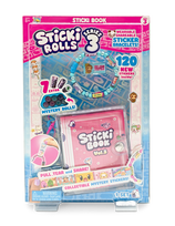 rinkinys - Sticki Rolls Apyrankių gamybos rinkinys su knygele, rožinis (Pink) - 8 nuotrauka