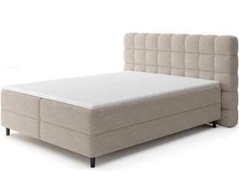 Lova kontinentinė Eltap Camma Royal 18, 160 x 200 cm, smėlio (Beige), su čiužiniu, su grotelėmis