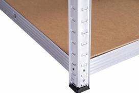 175 - 4IQ kampinė sandėliavimo lentyna, 180x70x70x40cm, 175kg - 6 nuotrauka