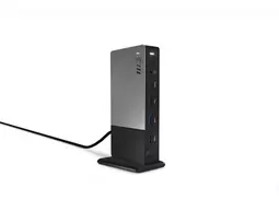 usb c kabelis - MSI USB-C Docking Station Gen 2 1xDP, 1xHDMI, 5xUSB Juodas (Black) - 4 nuotrauka