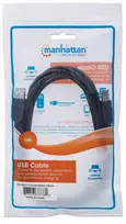 usb a type to usb b - Manhattan Cable USB to USB Black 3m - 2 nuotrauka