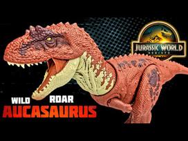 mattel jurassic world - Žaislinė figūrėlė Mattel Jurassic World Rebirth Wild Roar Aucasaurus, ruda - 2 nuotrauka