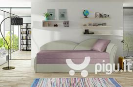 pigu lt sofos lovos - Sofa - lova NORE Aga, pilka/violetinė - 2 nuotrauka