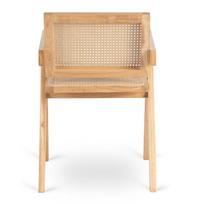 retro valgomojo kedes - Valgomojo kėdė Mebel Elite MADERA, ąžuolas/smėlio (Oak/Sand) - 3 nuotrauka