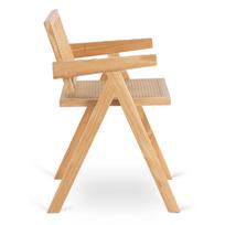 retro valgomojo kedes - Valgomojo kėdė Mebel Elite MADERA, ąžuolas/smėlio (Oak/Sand) - 4 nuotrauka