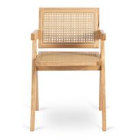 retro valgomojo kedes - Valgomojo kėdė Mebel Elite MADERA, ąžuolas/smėlio (Oak/Sand) - 5 nuotrauka
