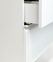 baldai - Vonios spintelė Raguvos Baldai COSMOS su praustuvu, balta matinė (White Matte) - 5 nuotrauka