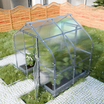 siltnamiai 4 8 - Meistro Kodas KLASIKA DROP šiltnamis 2,5x8 (20 m2) su 4 mm danga - 6 nuotrauka