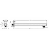 duso sistema rubineta - RUBINETA THERMO-3F-OLO (SQ), chromo - 2 nuotrauka