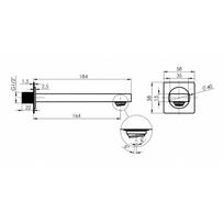 duso sistema rubineta - RUBINETA THERMO-3F-OLO (SQ), chromo - 4 nuotrauka