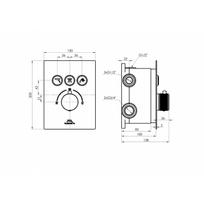 duso sistema rubineta - RUBINETA THERMO-3F-OLO (SQ), chromo - 6 nuotrauka
