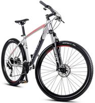 27 5 remas mtb - Romet Rambler R7.4 27.5 sidabrinis/juodas/raudonas 2025 L - 2 nuotrauka