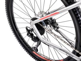 27 5 remas mtb - Romet Rambler R7.4 27.5 sidabrinis/juodas/raudonas 2025 L - 4 nuotrauka