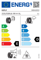 hifly win turi 225 - Žieminė automobilių padanga Hifly Win-Turi 225/55/R16, 99-H, E, E, 72 dB - 2 nuotrauka