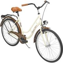 dviratis 26 miesto - Miesto dviratis AZIMUT Retro 26" 2021, kreminis - 2 nuotrauka