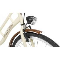 dviratis 26 miesto - Miesto dviratis AZIMUT Retro 26" 2021, kreminis - 4 nuotrauka
