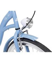 dviratis 26 miesto - Dviratis AZIMUT City Lux 26" 2021 light blue-baltas - 3 nuotrauka