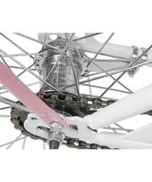 dviratis 26 miesto - Dviratis AZIMUT City Lux 26" 2023 white-pink - 6 nuotrauka