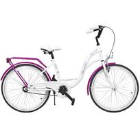 dviratsi 24 - Dviratis AZIMUT Julie 24" 2021 baltas-violet - 2 nuotrauka