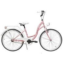 dviratsi 24 - Dviratis AZIMUT Julie 24" 2021 pink-baltas - 3 nuotrauka