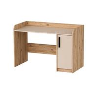 Rašomasis stalas su lentyna Kalune Design Luses, 123.6 cm x 60 cm, 83 cm, smėlio sp./atlantic pine sp.