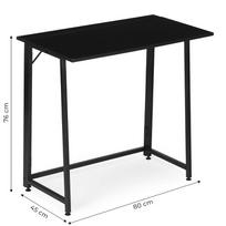 juodas sulankstomas staliukas - Sulankstomas rašomasis stalas ModernHome Loft Style, 80 cm x 45 cm, 76 cm, juoda sp. - 2 nuotrauka