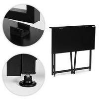juodas sulankstomas staliukas - Sulankstomas rašomasis stalas ModernHome Loft Style, 80 cm x 45 cm, 76 cm, juoda sp. - 4 nuotrauka