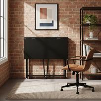 juodas sulankstomas staliukas - Sulankstomas rašomasis stalas ModernHome Loft Style, 80 cm x 45 cm, 76 cm, juoda sp. - 8 nuotrauka