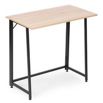 rasomasis stalas 80 - Sulankstomas rašomasis stalas ModernHome Loft Style, 80 cm x 45 cm, 76 cm, juoda sp./rusva sp. - 2 nuotrauka