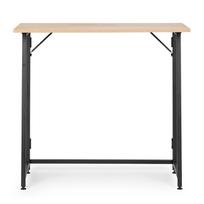 rasomasis stalas 80 - Sulankstomas rašomasis stalas ModernHome Loft Style, 80 cm x 45 cm, 76 cm, juoda sp./rusva sp. - 3 nuotrauka