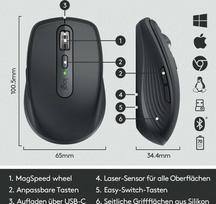 mx 6 - Logitech MX Anywhere 3 Black (Juoda) - 7 nuotrauka