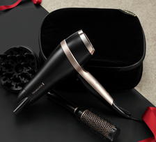 plauku dziovintuvas su priedais - Remington D6940GP Juodas (Black) - 2 nuotrauka
