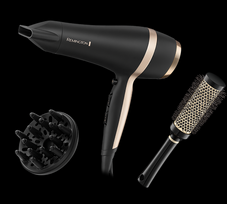 plauku dziovintuvas su priedais - Remington D6940GP Juodas (Black) - 3 nuotrauka