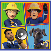 gaisrininko rinkinys - Trefl 3-In-1 Puzzle Fireman Sam 20/36/50pcs 34844 - 3 nuotrauka