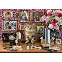 ravensburger puzzle 1000 - Ravensburger My Cute Kitty, 50 x 70 cm, 1000 det. - 2 nuotrauka