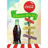 delione 3 - Trefl Coca-Cola Wherever You Go 12098, 1000 det. - 2 nuotrauka