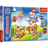 paw patrol puzzle - Dėlionė Paw Patrol glitter 14818, 100d - 3 nuotrauka