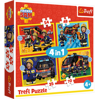 gaisrininko rinkinys - Dėlionė Trefl Fireman Sam 34387, 134 vnt. - 6 nuotrauka