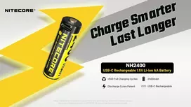 elementai aa - BATTERY RECH. LI-ION AA 1.5V/4PACK NH2400 NITECORE - 2 nuotrauka