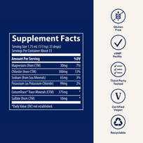 kalis - TRACE MINERALS Joninis Kalis 99 mg, 59 ml - 3 nuotrauka