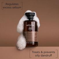 shampoo dandruff - APIVITA šampūnas, esant riebioms pleiskanoms 250 ml - 3 nuotrauka