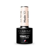 uv geliniai lakai - Claresa Soak Off UV/LED Nude hibridinis nagų lakas 101 5g - 2 nuotrauka