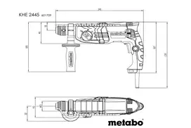 elektrinis perforatorius - Elektrinis perforatorius Metabo KHE 2445 - 6 nuotrauka