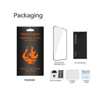 redmi 14c plevele - TFO Grūdintas stiklas su metaliniu rėmeliu Xiaomi Redmi 14C - Juodas (Black) - 3 nuotrauka