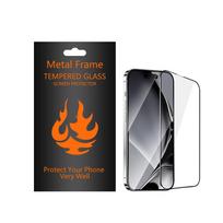 redmi 14c plevele - TFO Grūdintas stiklas su metaliniu rėmeliu Xiaomi Redmi 14C - Juodas (Black) - 4 nuotrauka