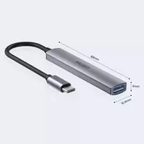 usb c jungtis - HUB Unitek H1208B USB-C / 3x USB-A 2.0, USB-A 3.0 - 2 nuotrauka