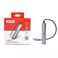 usb c jungtis - HUB Unitek H1208B USB-C / 3x USB-A 2.0, USB-A 3.0 - 4 nuotrauka