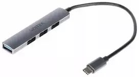usb c jungtis - HUB Unitek H1208B USB-C / 3x USB-A 2.0, USB-A 3.0 - 6 nuotrauka
