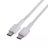 greito ikrovimo laidas - Green Cell KABGC29W USB-C į USB-C kabelis 2m 60W PowerStream su greitu įkrovimu Baltas (White) - 2 nuotrauka